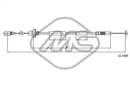 жило за газ Metalcaucho 81546