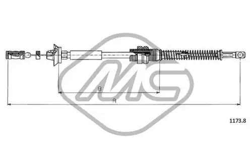 жило за газ Metalcaucho 81548