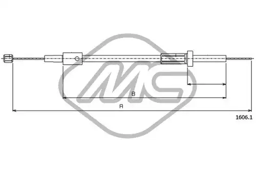 жило за капака на двигателя Metalcaucho 81597