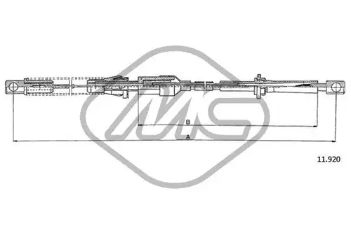 жило за газ Metalcaucho 81895