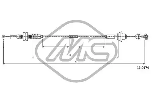 жило за газ Metalcaucho 81909