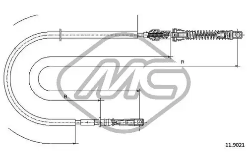 жило за газ Metalcaucho 81918