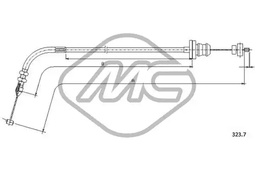 жило за газ Metalcaucho 82120