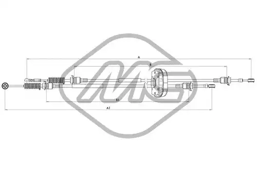 въжен механизъм, ръчна трансмисия Metalcaucho 82954