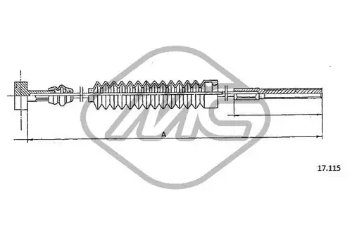 жило за ръчна спирачка Metalcaucho 83389