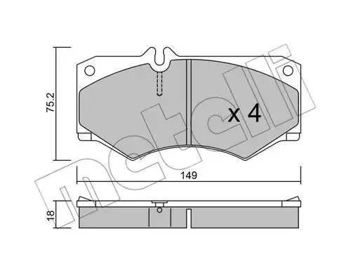 накладки METELLI 22-0014-0