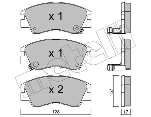 накладки METELLI 22-0115-0