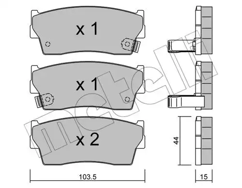 накладки METELLI 22-0116-0