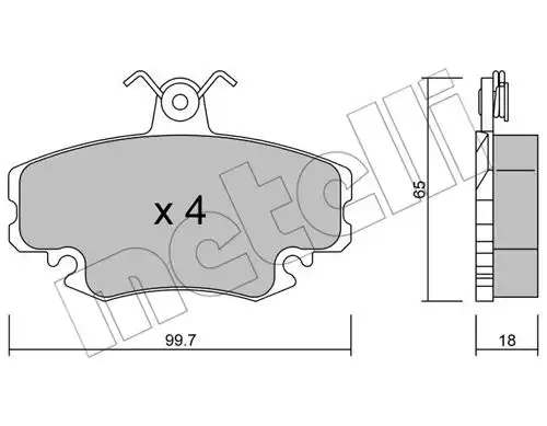 накладки METELLI 22-0120-0