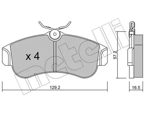 накладки METELLI 22-0123-0