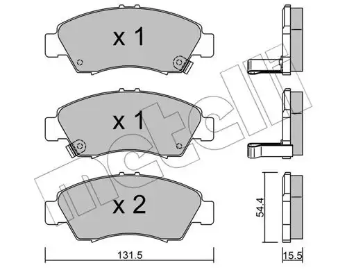 накладки METELLI 22-0138-0