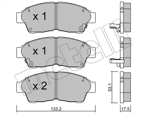 накладки METELLI 22-0149-0