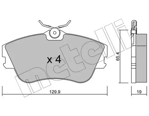 накладки METELLI 22-0164-0