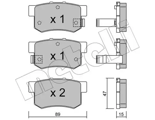 накладки METELLI 22-0173-0