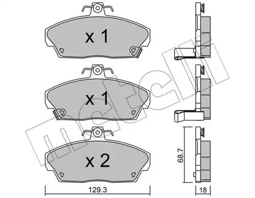 накладки METELLI 22-0174-0