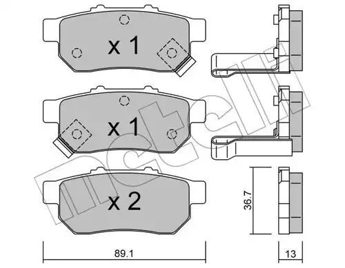 накладки METELLI 22-0176-1