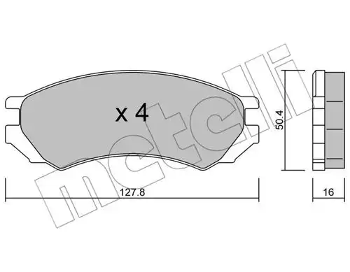 накладки METELLI 22-0179-0