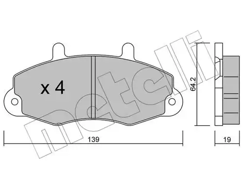 накладки METELLI 22-0194-0