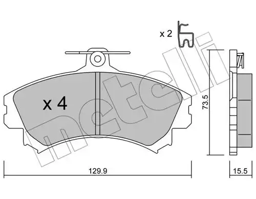 накладки METELLI 22-0216-0