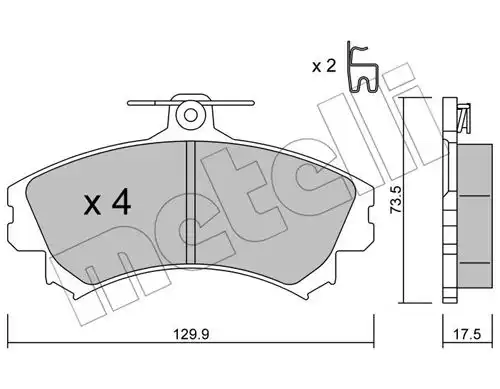 накладки METELLI 22-0216-1