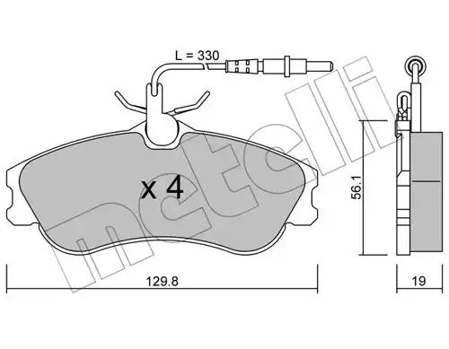 накладки METELLI 22-0217-0