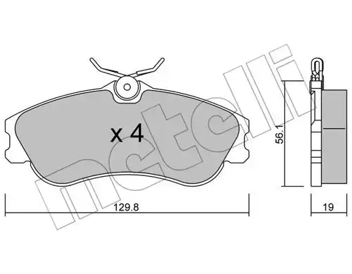 накладки METELLI 22-0217-1