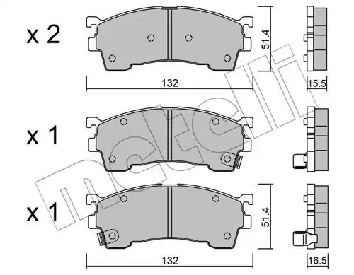 накладки METELLI 22-0223-1