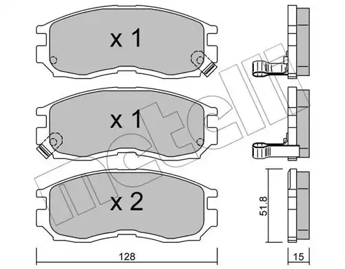 накладки METELLI 22-0224-0