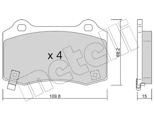 накладки METELLI 22-0251-6