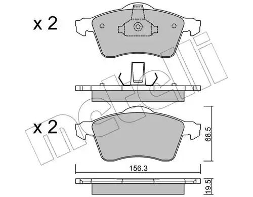 накладки METELLI 22-0263-0