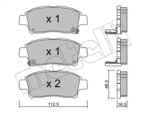 накладки METELLI 22-0292-0