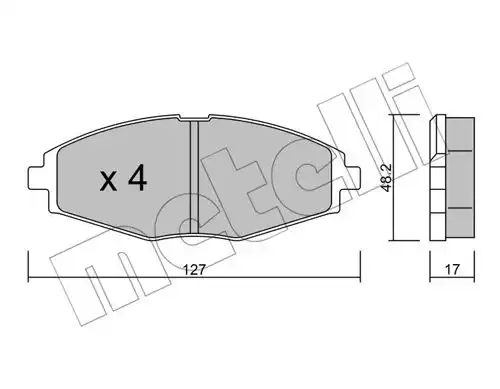 накладки METELLI 22-0293-0