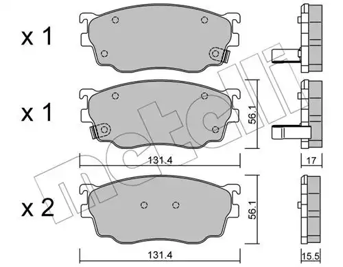 накладки METELLI 22-0301-0