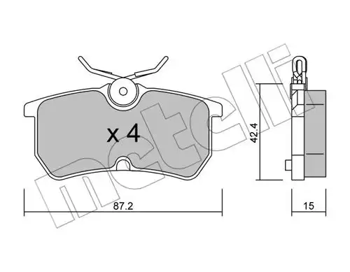 накладки METELLI 22-0317-0