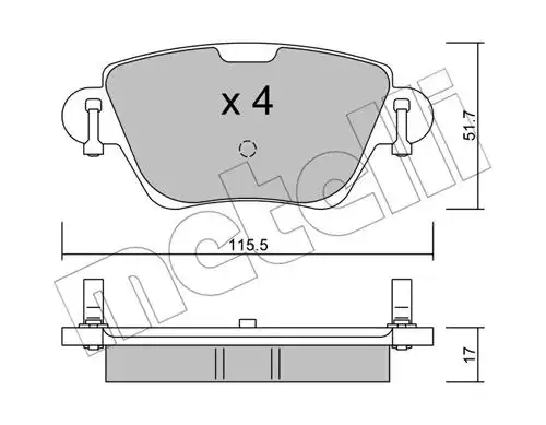 накладки METELLI 22-0319-0