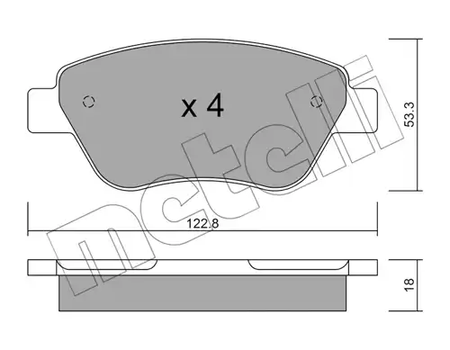 накладки METELLI 22-0321-1