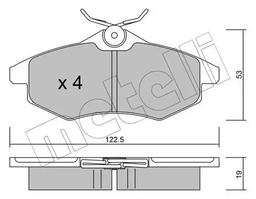 накладки METELLI 22-0328-0