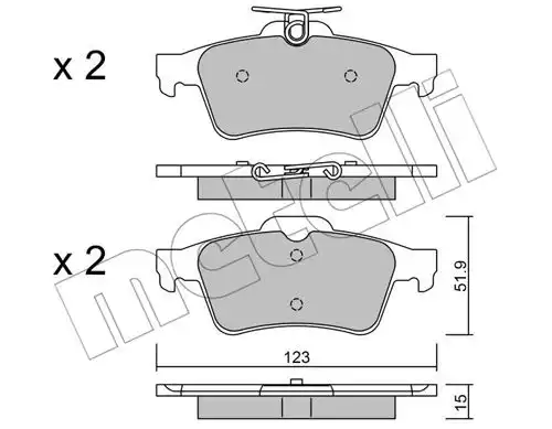 накладки METELLI 22-0337-3