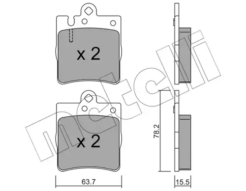 накладки METELLI 22-0344-0