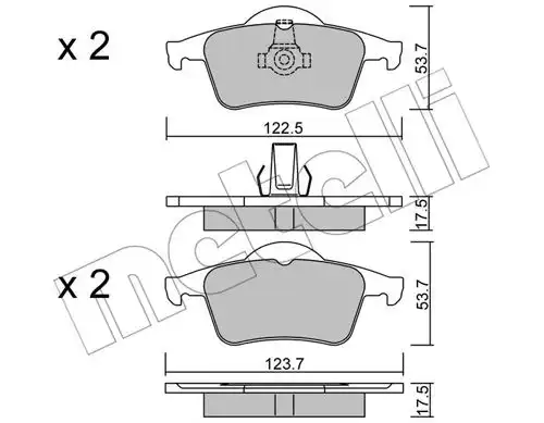 накладки METELLI 22-0348-0