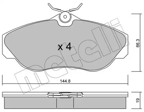 накладки METELLI 22-0350-0