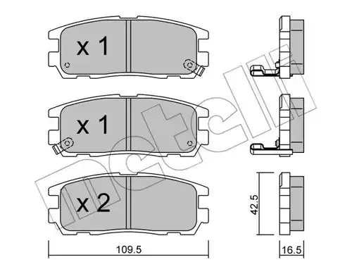 накладки METELLI 22-0358-0