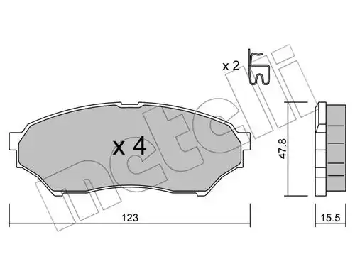 накладки METELLI 22-0397-0