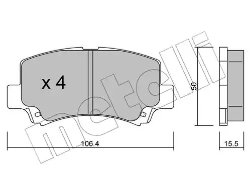 накладки METELLI 22-0419-0