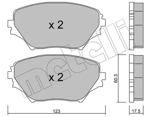 накладки METELLI 22-0430-0