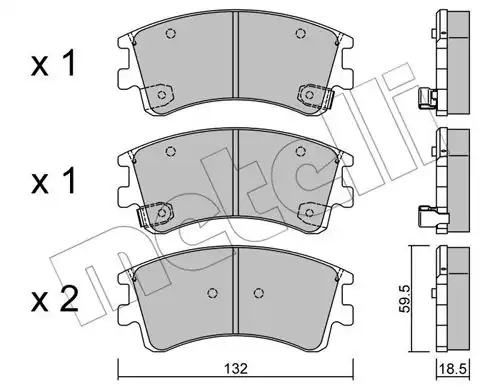 накладки METELLI 22-0476-0