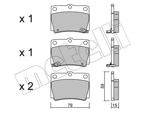 накладки METELLI 22-0484-0