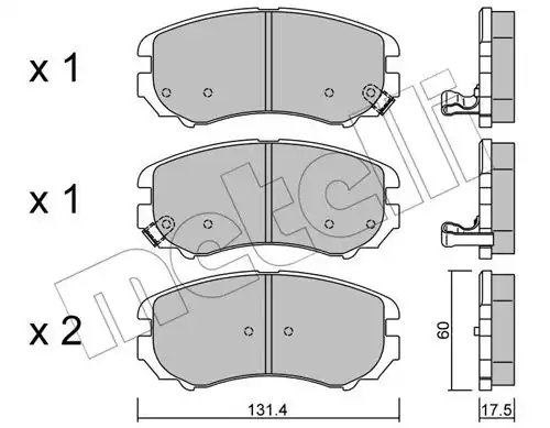 накладки METELLI 22-0503-0