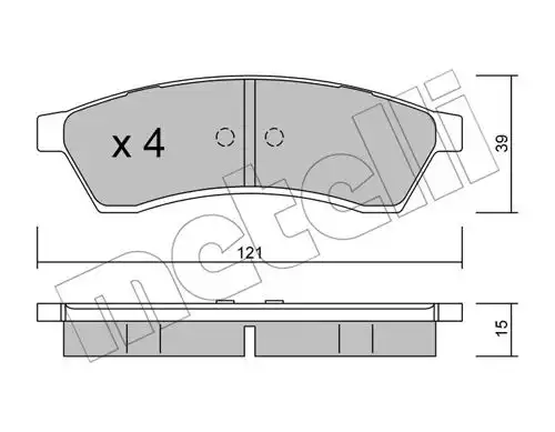 накладки METELLI 22-0510-0