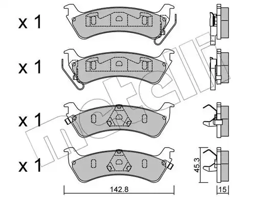 накладки METELLI 22-0527-0